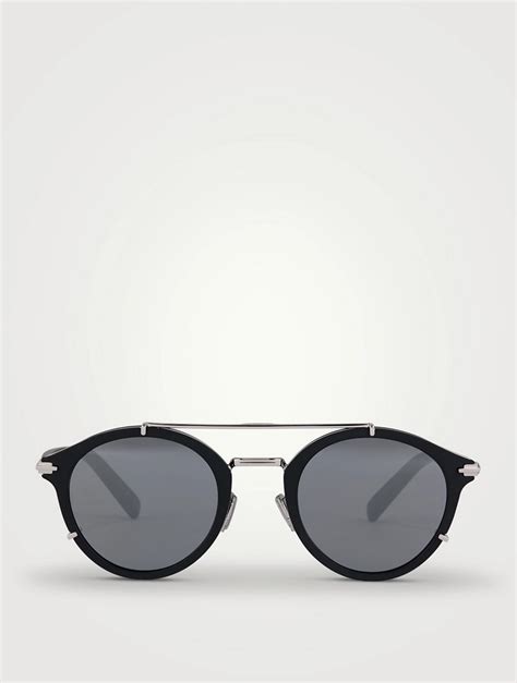 DiorBlackSuit R7U Round Sunglasses .